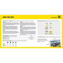 TANK AMX 30/105 1:72 Heller - glue and paints Heller 56899 - 3