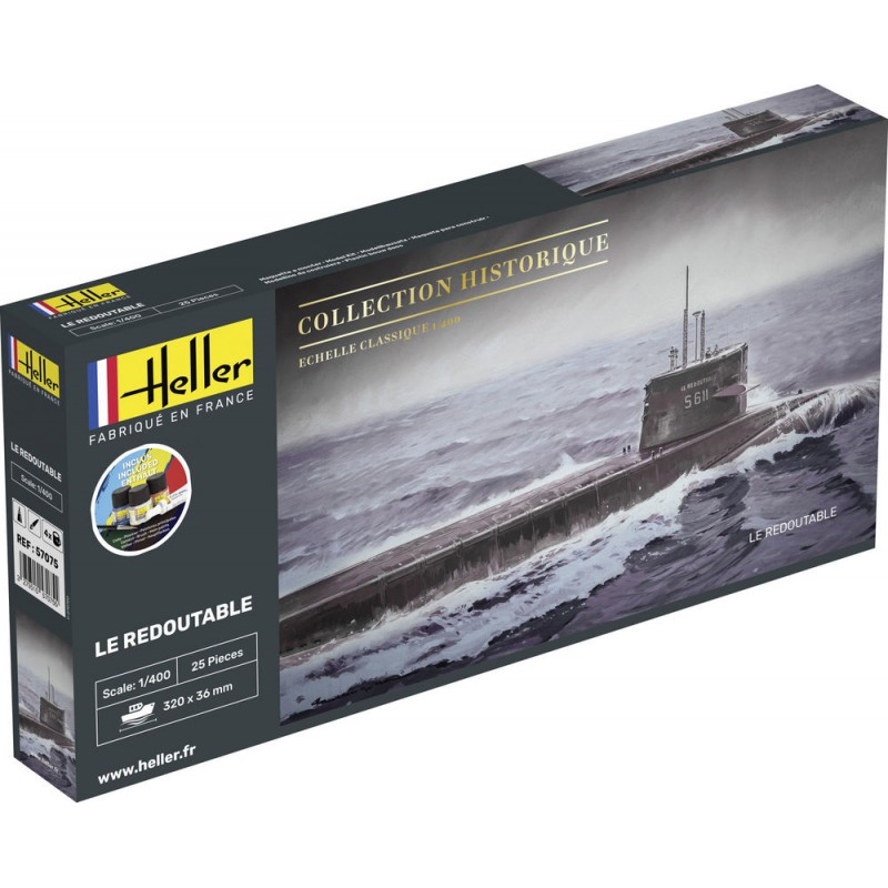 Submarine The Redoutable 1/400 Heller - glue and paintings Heller 57075 - 1