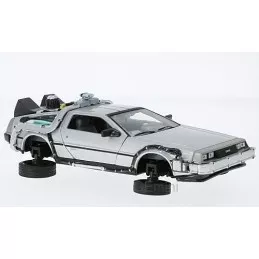 Voiture DMC DeLorean Time Machine "Retour  Vers Le Futur II" version volante 1/24 Welly  22441FV-GW - 1