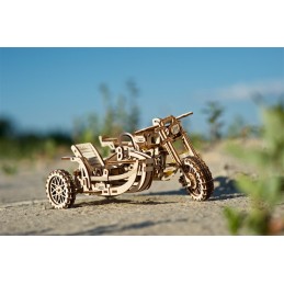 Moto Scrambler UGR-10 with Side-Car Puzzle 3D wood UGEARS UGEARS UG-70137 - 4