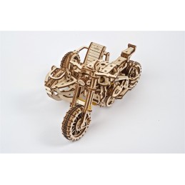 Moto Scrambler UGR-10 avec Side-Car Puzzle 3D bois UGEARS UGEARS UG-70137 - 6
