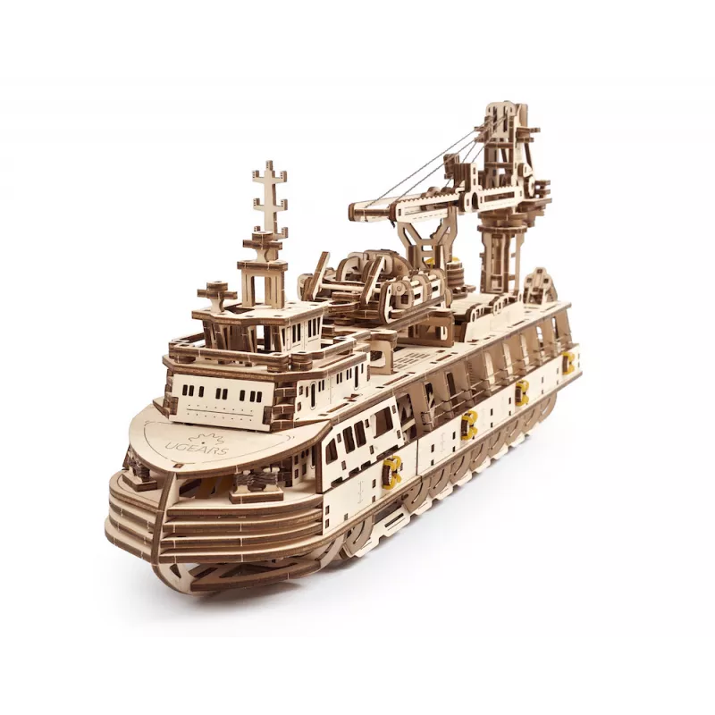 Navire De Recherche Puzzle 3D bois UGEARS UGEARS UG-70135 - 1