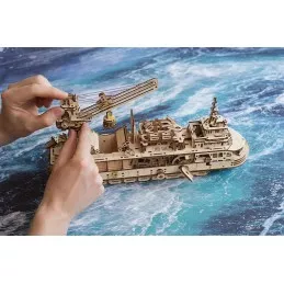 Navire De Recherche Puzzle 3D bois UGEARS UGEARS UG-70135 - 7