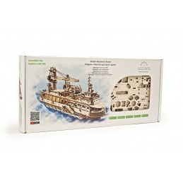 Navire De Recherche Puzzle 3D bois UGEARS UGEARS UG-70135 - 10