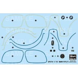 Moto BMW R75/5 1/10 Hasegawa Hasegawa 52174 - 4