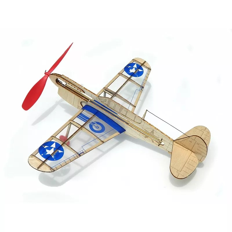 U.S. Warhawk mini plane balsa Guillow's Guillow's S0284502 - 1