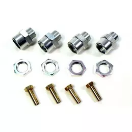 Adaptateurs de roues en aluminium de 12mm à 17mm (+15mm) (4) Absima Absima 2560023 - 1