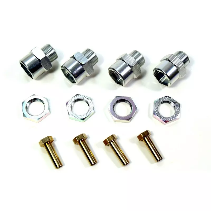 Adaptateurs de roues en aluminium de 12mm à 17mm (+15mm) (4) Absima Absima 2560023 - 1