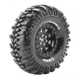Pneus CR-Champ + Jantes 1.9" Noir 1/10 (x2) Louise RC Louise RC L-T3231VB - 1
