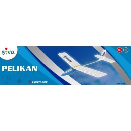 Pelikan glider laser cutting balsa Siva Siva SV-70020 - 2