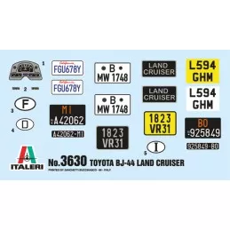 Toyota Land Cruiser BJ-44 1/24 Italeri Italeri I3630 - 3