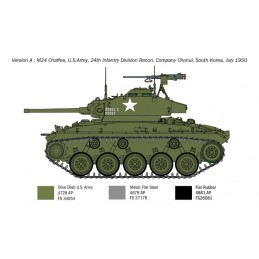Tank M24 Chaffee "Korean War" 1/35 Italeri Italeri I6587 - 4