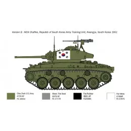 Char M24 Chaffee "Guerre de Corée" 1/35 Italeri Italeri I6587 - 5