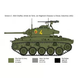 Char M24 Chaffee "Guerre de Corée" 1/35 Italeri Italeri I6587 - 8