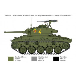 Tank M24 Chaffee "Korean War" 1/35 Italeri Italeri I6587 - 8
