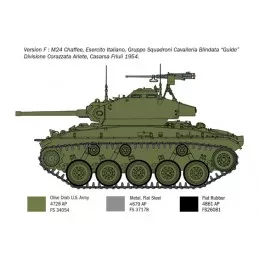 Char M24 Chaffee "Guerre de Corée" 1/35 Italeri Italeri I6587 - 9