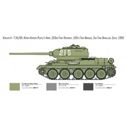 Char T-34/85 "Guerre de Corée" 1/35 Italeri Italeri I6585 - 4