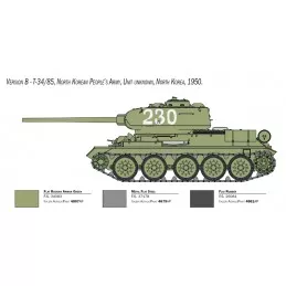 Char T-34/85 "Guerre de Corée" 1/35 Italeri Italeri I6585 - 5