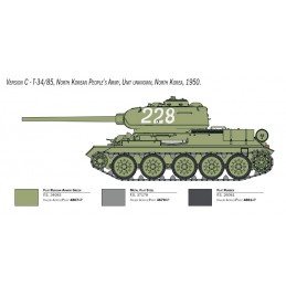 Char T-34/85 "Guerre de Corée" 1/35 Italeri Italeri I6585 - 6