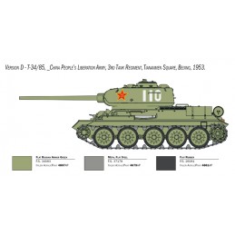 Char T-34/85 "Guerre de Corée" 1/35 Italeri Italeri I6585 - 7