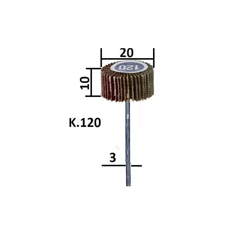 Normal grain slat grinding wheel, 20x10mm Proxxon Proxxon PRX-28984 - 1