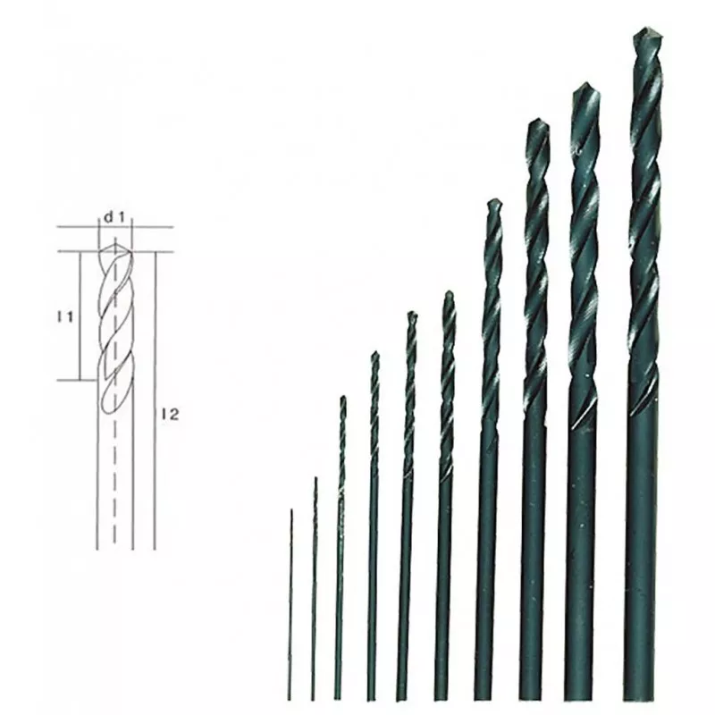 HSS drills, 10 pieces, 0.3 to 3.2 mm Proxxon Proxxon PRX-28874 - 1