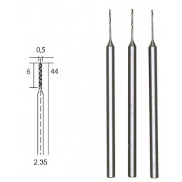 HSS steel drill bits, Ø 0.5 mm, 3 pieces Proxxon Proxxon PRX-28864 - 1