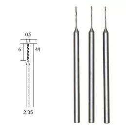 HSS steel drill bits, Ø 0.5 mm, 3 pieces Proxxon Proxxon PRX-28864 - 1