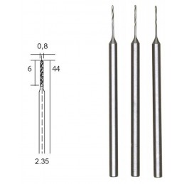 HSS steel drill bits, Ø 0.8 mm, 3 pieces Proxxon Proxxon PRX-28852 - 1