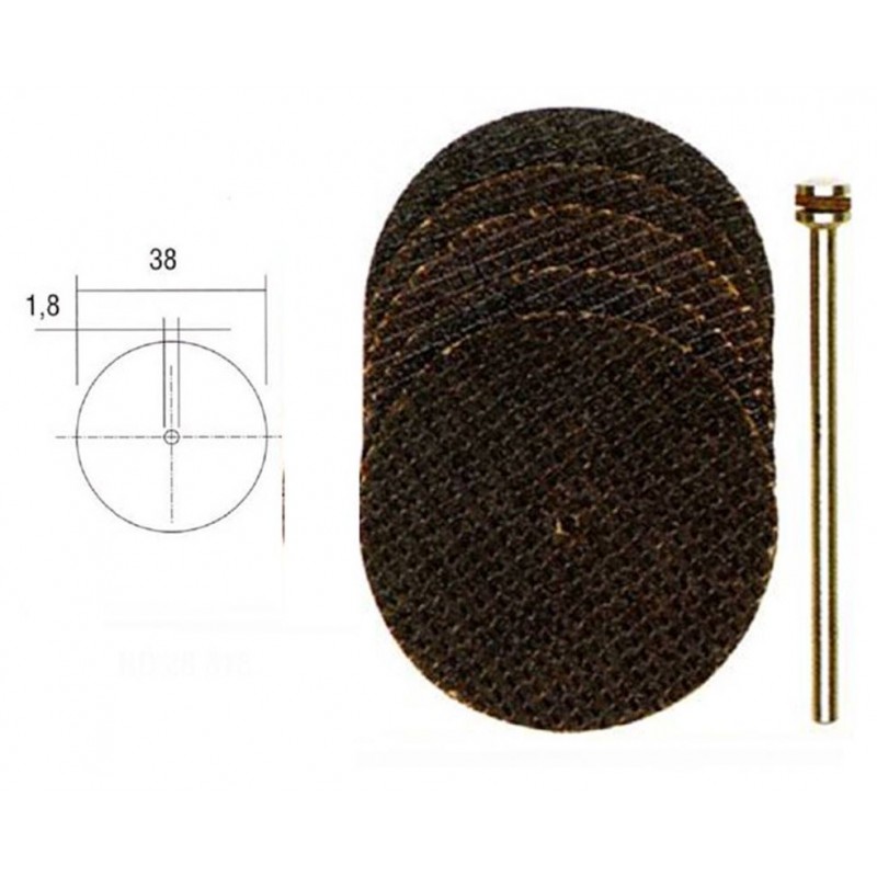 Disques à tronçonner armés en oxyde d'aluminium 38mm (x5) + support Proxxon Proxxon PRX-28818 - 1