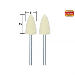 Projectile felt polisher, 15x8mm, 2 pieces Proxxon Proxxon PRX-28801 - 1