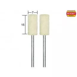 Cylindrical felt polisher, 15x7mm, 2 pieces Proxxon Proxxon PRX-28802 - 1