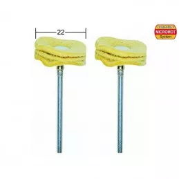 Suede polishing discs, Ø 22mm, 2 pieces Proxxon Proxxon PRX-28298 - 1
