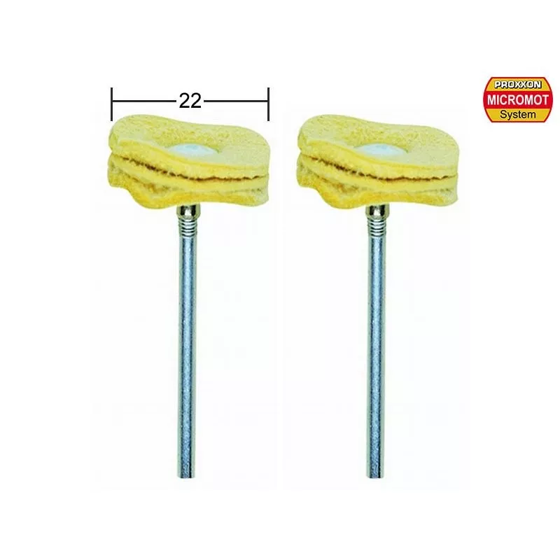 Suede polishing discs, Ø 22mm, 2 pieces Proxxon Proxxon PRX-28298 - 1