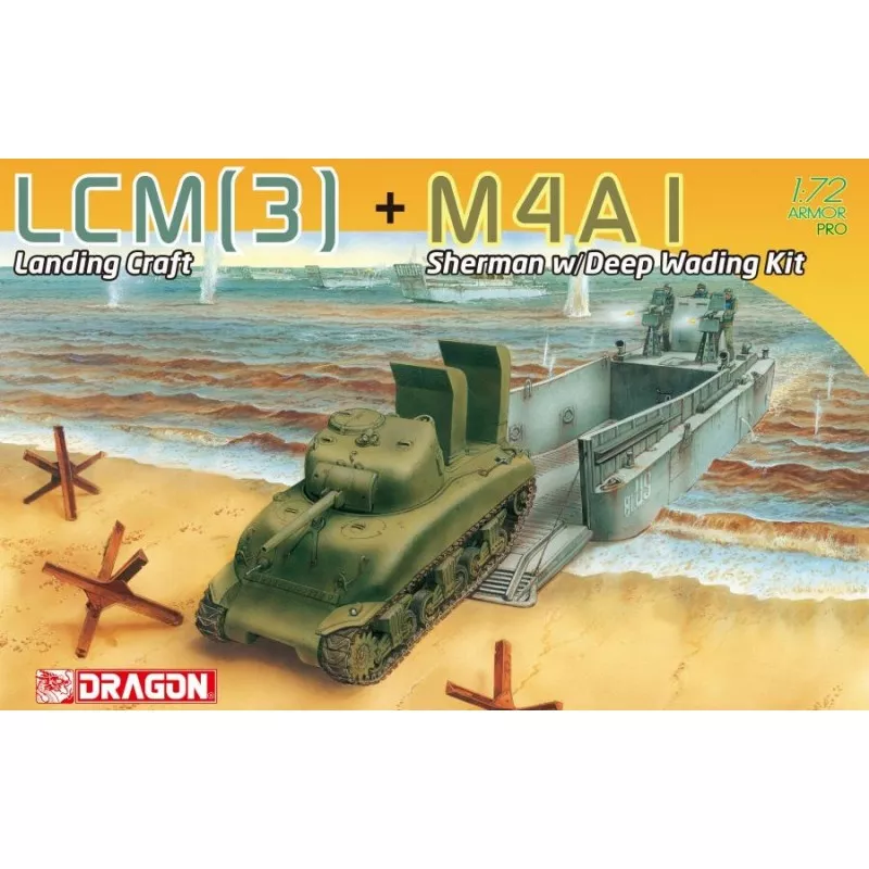 LCM Tank(3) & M4A1 Sherman 1/72 Dragon  D7516 - 1