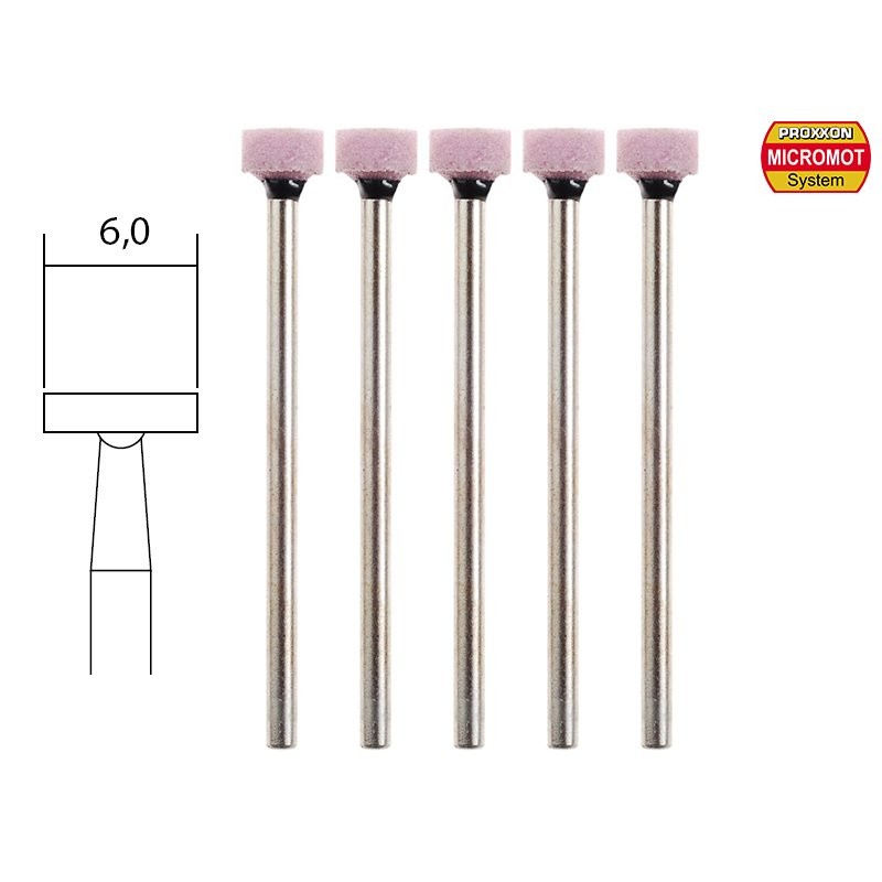 Corundum wheels, Ø 6mm (x5) Proxxon Proxxon PRX-28776 - 1