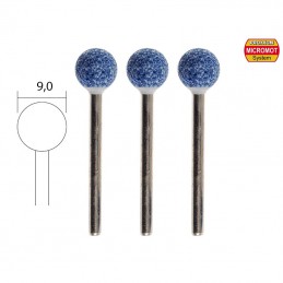 Corundum wheels, ball Ø 9mm (x3) Proxxon Proxxon PRX-28782 - 1