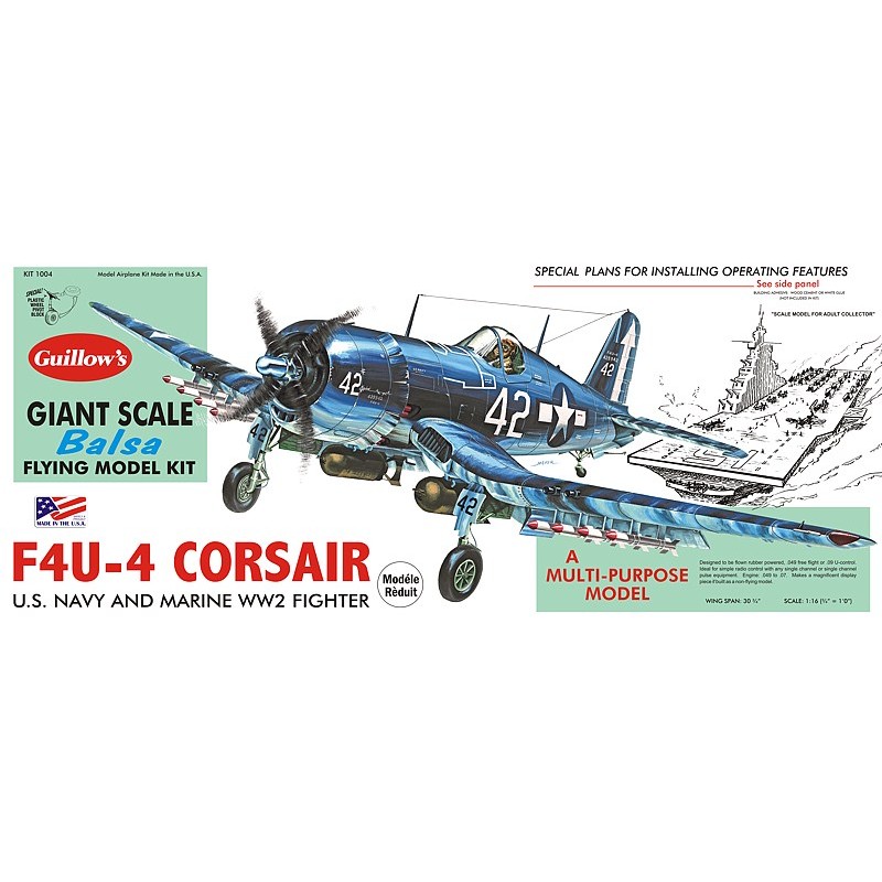 Corsair F4U-4 Guillow's Guillow's S0281004 - 1
