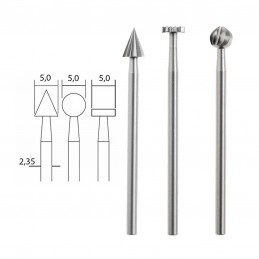 Wolfram-vanadium steel tip cutter, 3 Proxxon shapes Proxxon PRX-28720 - 1