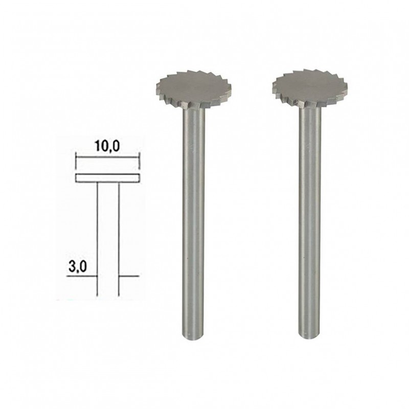Wolfram-vanadium steel tip cutter, disc Ø 10mm (x2) Proxxon Proxxon PRX-28727 - 1