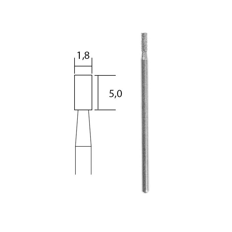 Cylindrical diamond grinding tip Ø 1.8 mm Proxxon Proxxon PRX-28240 - 1