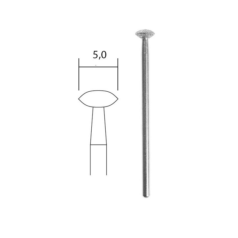 Curved diamond grinding tip Ø 5.0 mm Proxxon Proxxon PRX-28250 - 1