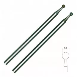 Round diamond grinding tip Ø 1.8 mm (x2) Proxxon Proxxon PRX-28222 - 1