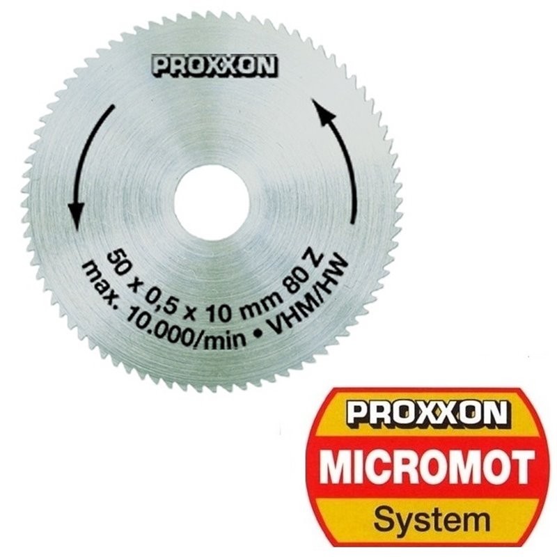 Solid metal saw blade 50 mm, 80 teeth Proxxon Proxxon PRX-28011 - 1