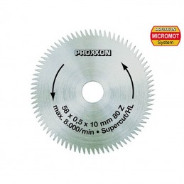 Circular saw blade Super-cut alternating toothing 58 mm, 80 teeth Proxxon Proxxon PRX-28014 - 1