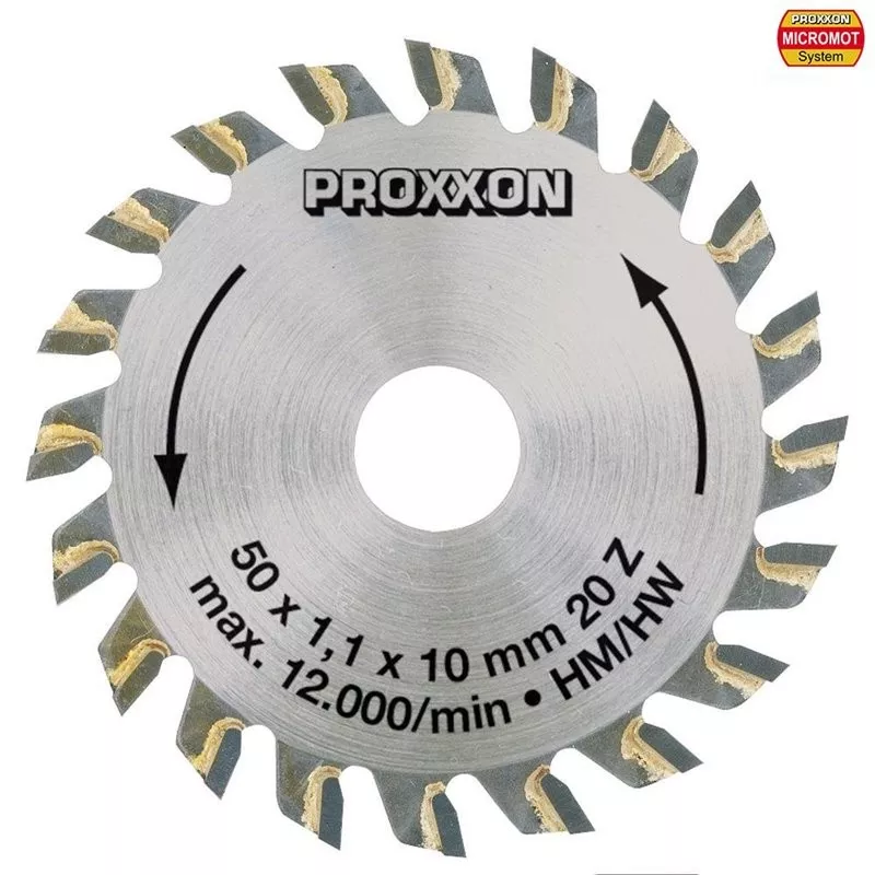 Circular saw blade with carbide wafers 50 mm, 20 teeth Proxxon Proxxon PRX-28017 - 1