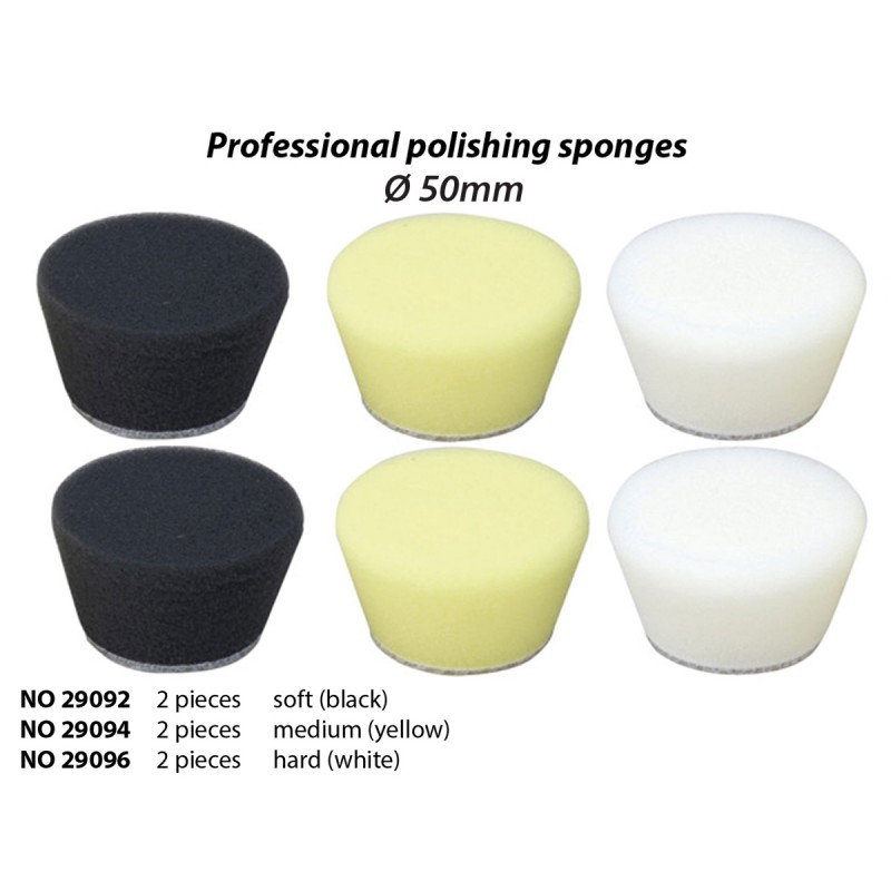 Conical polishing sponge Ø 50 mm, soft (black) (x2) Proxxon Proxxon PRX-29092 - 1