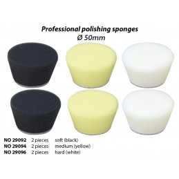 Éponge de polissage conique Ø 50 mm, moyenne (jaune) (x2) Proxxon Proxxon PRX-29094 - 1