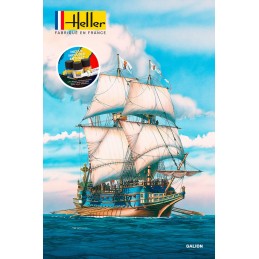 Bateau Galion 1/200 Heller + colle et peintures Heller HEL-56835 - 2