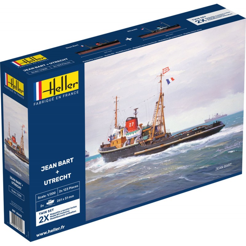 Coffret bateaux Jean Bart + Utrecht 1/200 Heller Heller 85602 - 1